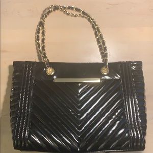 Aldo Black Patent PU Tote